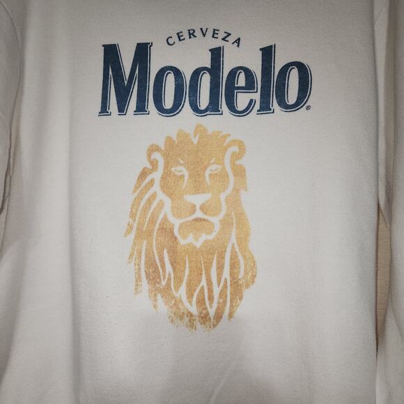 Modelo Cerveza men's Large sweatshirt-faded - Picture 4 of 6